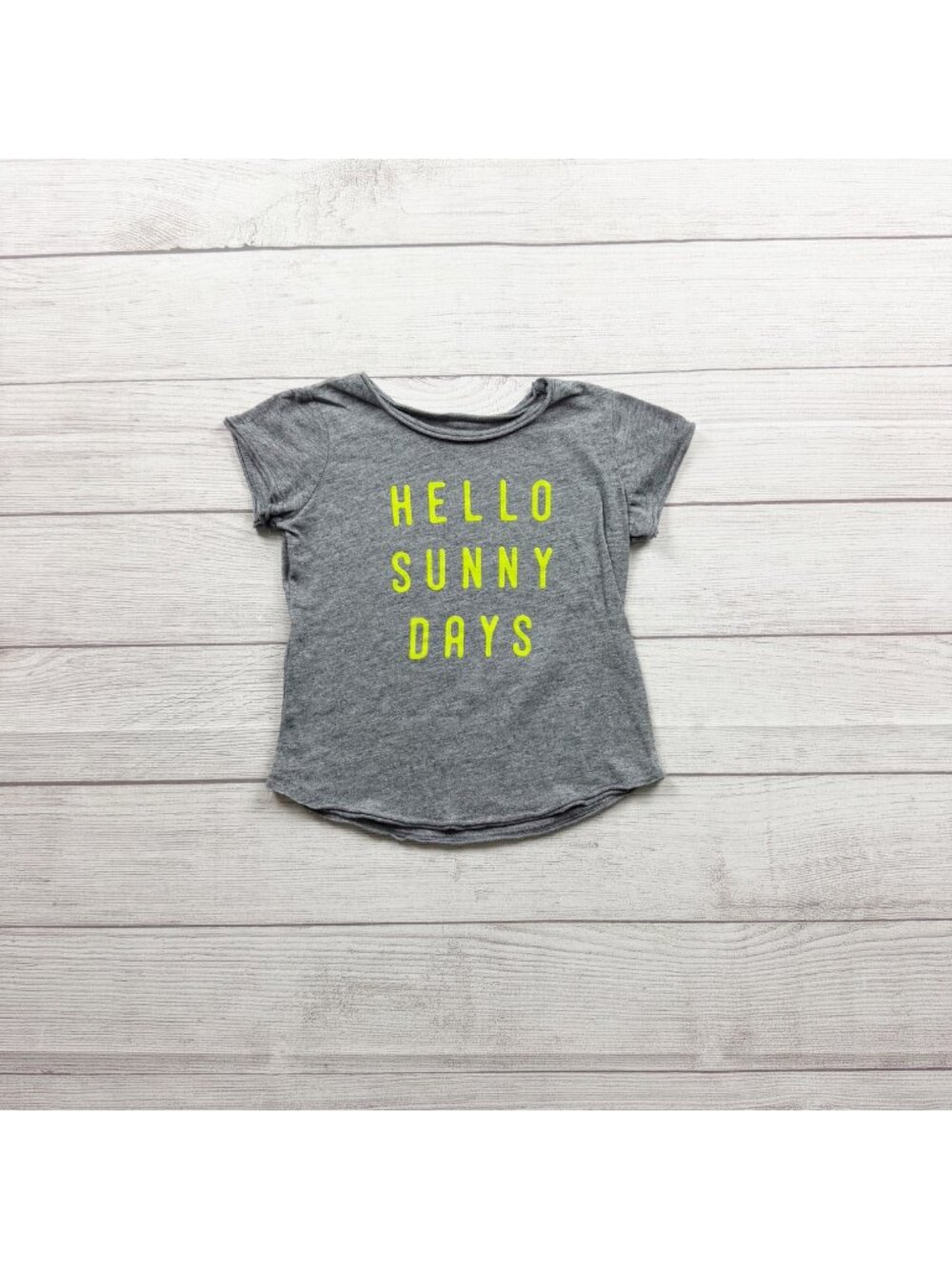 Grayson Mini "Hello Sunny Days" Graphic Tee Girls Lightweight Cotton Blend 5T